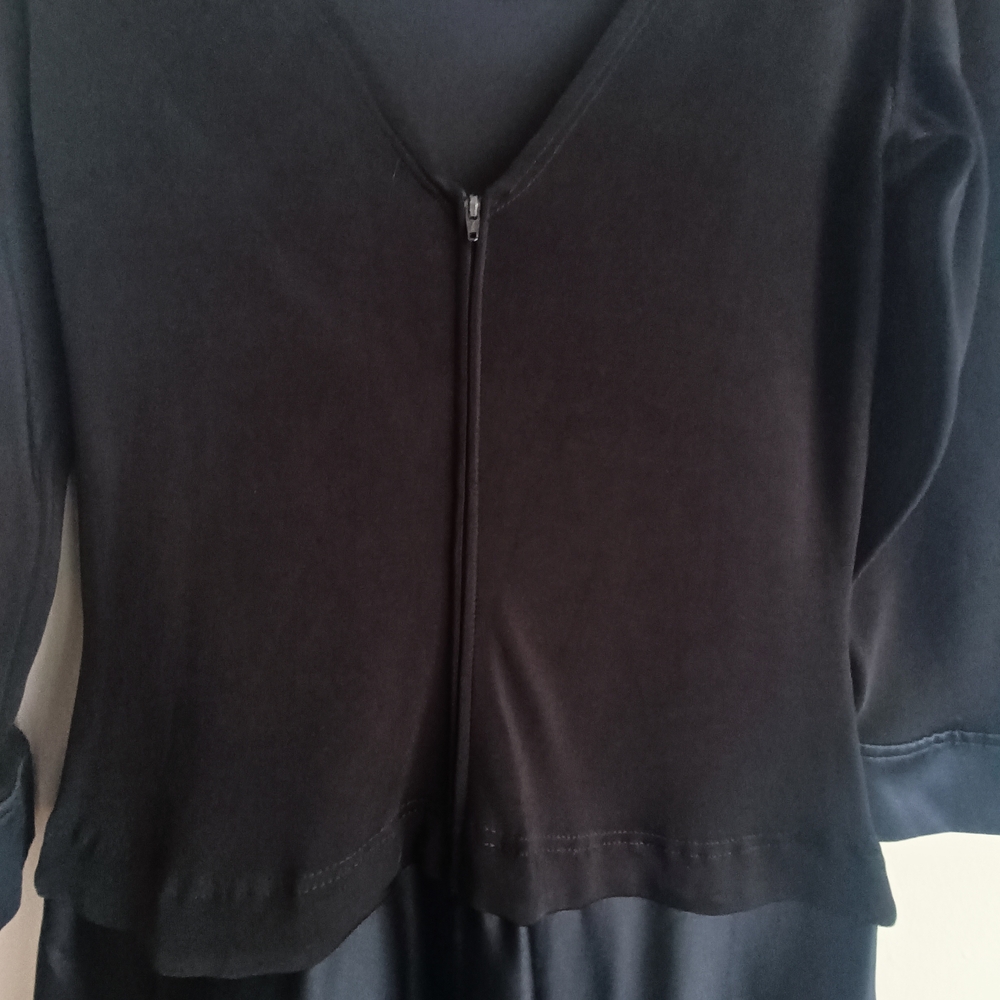 Vintage Holt Renfrew Black Evening Gown - Size 12 Modern 8-10 - Picture 7 of 13